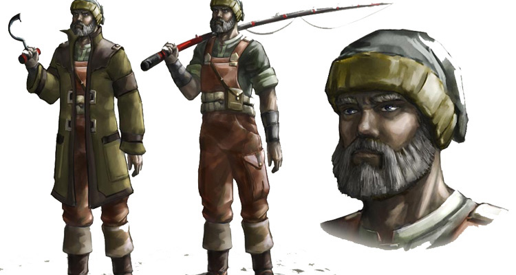 Background: Fisherman